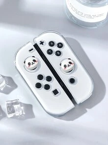 1個防滑軟矽膠握把手柄適用於Nintendo Switch/Switch OLED，含2個搖桿帽，相容於Switch/Switch OLED控制器，搖桿帽，遊戲控制器配件，適合情侶、朋友、家人的禮物 - 彩色 - 查看 13