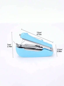 1pc Portable Mini Manual Sewing Machine, Multifunctional Handheld Portable Sewing Device For Household Use, Hand Sewing Needles Embroidery Needles Cross Stitch Needles (Color Of Needle Case Is Random)