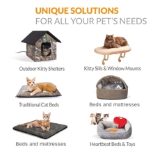 1 pieza Cama blanda para gato, Esterilla de 5 capas para cama de gato, Esterilla universal cálida para jaula para todas las estaciones con Top esponjosa suave para perros, gatos y mascotas, Colchón cómodo para perros y gatos, Esterilla térmica para gatos tanto de interior como silvestres