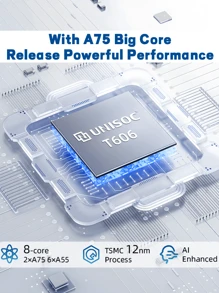 BMAX BMAX I11 S 11Inch Android 15 Tablet, UNISOC T606 Octa-Core 1.6GHz, 4GB RAM ( LPDDR4x +8GB Expand), + 128GB ROM, 802.11ac WIFI 5 + Wireless Connection 5.0, 5MP+13MP Dual Camera, 8000mAh Battery , Type-C, G-Sensor, Supports 1TB SD Expansion(No Adapter)