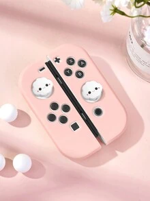1pc Slip-Resistant Soft Silicone Grip Handle For Nintendo Switch/Switch OLED, Includes 2pcs Joystick Caps, Compatible With Switch/Switch OLED Controller, Joystick Caps, Game Controller Accessories, Gift For Couples, Friends, Family - Multicolor - View 13