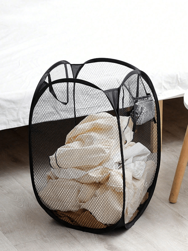 1pc Pop Up Laundry Basket With Handle - Foldable Mesh Laundry Basket For Storing Dirty Clothes, Suitable For Children To Change Clothes/Adults To Change 3-4 Pieces Of Clothing (Please Take Care To Check The Size Before Placing An Order)