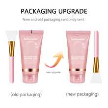 1片75毫升胶原蛋白夜间裹敷面膜，密集护理，紧致肌肤，提升肌肤弹性，提亮肤色，胶原蛋白，撕拉式面膜，晚霜护肤，深层补水 - 粉色 - 查看 14