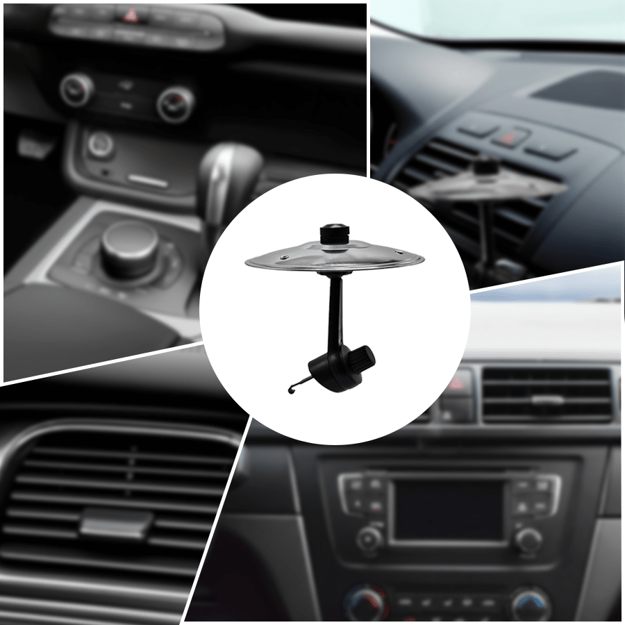 Car Crash Cymbal Air Vent - Eenvoudig op te klikken mini-cimbaal voor alle voertuigen, leuk accessoire voor tijdens het rijden, snelle installatie en universele pasvorm. Opbergorganizer voor vrouwen. Reisbenodigdheden. Opbergruimte voor terug naar school.