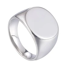 1pc Minimalist Casual Stainless Steel Geometric Pattern Ring, Mirror Finish Non-Fading Jewelry, Thumb / Knuckle Ring Suitable For Men Daily Wear