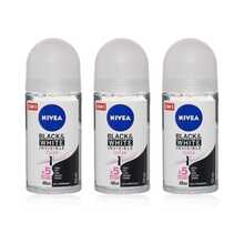 Nivea Invisible For Black & White Clear Roll-On Anti-Perspirant Deodorant 50 Ml (Pack Of 3) - Nhiều màu - Xem 1