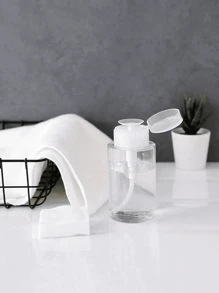 Przezroczysta butelka z prasą, wielokrotnego użytku, dozownik z pompką Push Down, pusty pojemnik na kosmetyki i aceton, butelka podróżna z pompką, akcesoria podróżne, niezbędne rzeczy do łazienki w akademiku, niezbędne rzeczy do podróży, organizer podróżny na plażę, wakacje letnie, powrót do szkoły