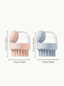 1 pieza Cepillo multifuncional con dispensador de líquido para champú y gel de baño - Apto para masaje del cabelludo - Herramienta y accesorios para el cuidado del cabello y el baño, cepillo, aseo de mascotas, recogedor de cabello, de vuelta al colegio