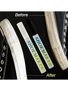 Antiox idationsstift zur Reparatur, ergänzende Farbe Weiß zu gelb Schuhweißer Reinigungswerkzeug, schwarzer Schuh ergänzende Farbstift