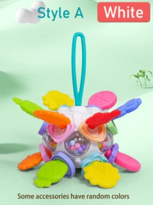 蒙特梭利婴儿感官玩具，曼哈顿玩具手球池，儿童牙胶出牙玩具，适合0 3 6 9 12 18个月婴儿，新生儿学习发育玩具，适合1 2岁男孩女孩的礼物