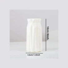Modern Nordic Style Origami Art Flower Pot, Creative Cylindrical Vase, Suitable For Home Decoration, Wedding, Engagement, Birthday Party, Plastic, Bouquet Vase Photography Props And Creative Flower Art Perfect Choice, Vase Container Simple Geometric Flower Pot Decoration Living Room