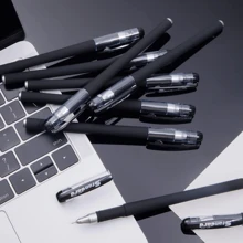 30-Pack 0.5mm Fine Point Gel Pens, Black Ink Ballpoint Pen Set, Smooth Writing For Office, Business Signature, Exam Writing Pen