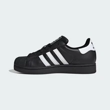 Adidas Originals Superstar II Shoes For Women, Shell-Toe Casual Activewear Sneaker For Daily Wear, Minimalist Low Top Sneaker For School And Workday Chic, Color Block Sneaker For Women's Fall Outfits, Black And White Shoe For Skate Outfits - 核心黑 / 雲白 / 核心黑 - 查看 10