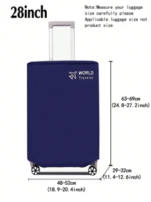 Suitcase Dust Cover, Travel Suitcase Cover, Trolley Box Protective Cover, Solid Color Elastic Suitcase Cover, Travel Accessories, Luggage, Travel Organizer, Suitcase Protective Cover, Back To School, Travel, School, Business, Outdoor, Waterproof, Unisex, Travel Luggage Non-Woven Cover Bag For School School Accessories School Stuff