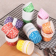 50pcs Polka Dot Paper Cupcake Cups - Heat Resistant, Oil-Proof Baking Cups Suitable For Cupcakes And Desserts, Great For Christmas, Halloween, Easter And Thanksgiving Holidays