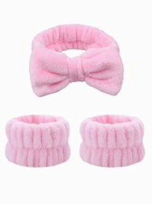 1/2/4pcs Facial Cleansing, Wristband, Moisture Resistant, Mother's Day Gift, Facial, Skincare Wristband, Mother, Solid Color, Washroom, Elastic & Sweat-Wicking Facial Cleansing Headband, Makeup Headband, Facial Headband, Skin Care Headband Bathroom Decor Fall Decor Back To School