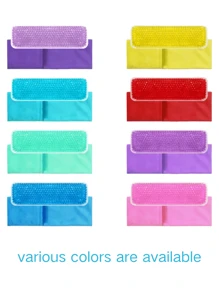 1 pieza Almohadilla de enfriamiento perineal - 7 x 23.5 cm - Paquete de hielo con perlas de gel con cubierta de cloruro de polivinilo para alivio posparto, compresa caliente y fría para mujeres después del embarazo y el parto, alivio del embarazo | Ajuste cómodo | Textura suave, regalo ideal posparto para Navidad/Halloween, regalo para maternidad