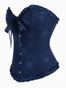 Top sin mangas con corset con encaje y cordones en la espalda, prenda moldeadora para mujer, ideal para fiestas, San Valentín, conjuntos festivos