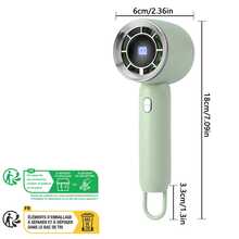 AOYI Portable Fan Rechargeable, Handheld Fans, 1-100 Speed Adjustable, 1200mAh, Mini Personal Cooling Fan, Quiet To Strong Wind, Summer Essentials For Travel, Beach, Vacation, Office, Home, Outdoor