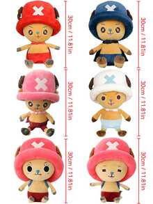 ONE PIECE 43 种款式正版海贼王佐罗乔巴艾斯毛绒玩偶玩具海盗王毛绒可爱吊坠钥匙扣卡哇伊动漫玩偶毛绒枕头玩具娃娃系列适合儿童生日节日礼物 12-30 厘米/4.72-11.81 英寸