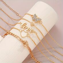 10/20 pezzi Set di cavigliere stile bohémien con stelle marine e perline, adatte per vacanze estive e uso all'aperto
