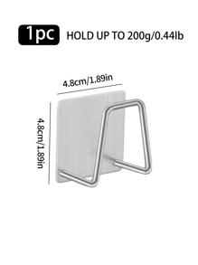 1/2 szt. uchwyt na gąbkę do zlewu kuchennego ze stali nierdzewnej, kratka odpływowa do zlewu bez wiercenia