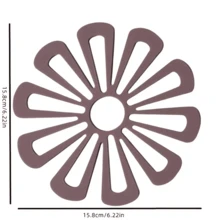 1.加厚花形盆架桌垫餐桌隔热垫防烫垫家用托盘垫花形防滑茶杯垫 - 彩色 - 查看 10