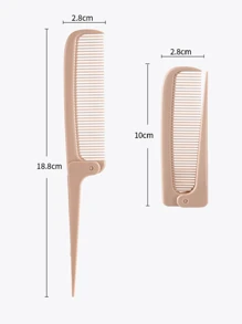 1 pezzo Pettine pieghevole portatile, Pettine pieghevole con punta, Spazzola massaggiante per il cuoio capelluto portatile e resistente con cuscinetto ad aria, Accessorio per lo styling dei capelli, Prodotto e accessorio per capelli, Adatto per salone di bellezza, necessità di bellezza e di viaggio