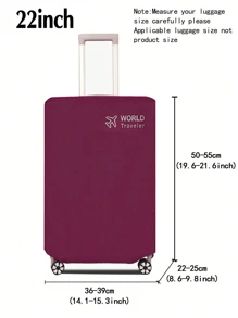 Suitcase Dust Cover, Travel Suitcase Cover, Trolley Box Protective Cover, Solid Color Elastic Suitcase Cover, Travel Accessories, Luggage, Travel Organizer, Suitcase Protective Cover, Back To School, Travel, School, Business, Outdoor, Waterproof, Unisex, Travel Luggage Non-Woven Cover Bag For School School Accessories School Stuff