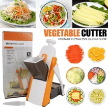 5 In 1 Vegetable Slicer Multifunctional Kitchen Chopping Artifact Food Chopper - Orange - View 4