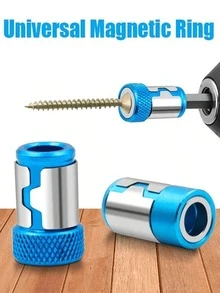 1/3pcs Magnetic Bit Holder Set - Non-Slip Alloy Electric Magnetic Ring Screwdriver Bits With Strong Magnet Rings For Phillips Bits - Multicolor - View 4