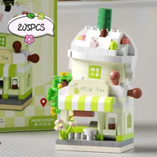 1set ABS City Street Scene Mini Building Blocks, DIY Pet Store Street Scene Toy, Birthday Holiday Gift, Creative Home Decor, Interesting Small Building Challenge Toy, Develops Hands-On And Thinking Skills, Building Blocks Set, DIY Creative Home Decor Room Decoration Toy Educational STEM Toy, Adult Building Blocks Set Gift, Suitable For Holiday Gifts Birthday Gifts Gift-Giving Christmas New Year Valentine's Day Mother's Father's Day Gifts