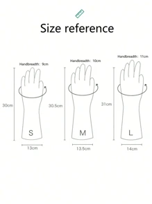 1 Pair Of Modern Fashion Yellow Household Rubber Gloves Non-Slip Thickened Laundry And Dishwashing Without Hurting Hands (Random Gloves Anti-Slip Texture)