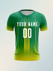 Custom Jersey Soccer For Men Women Soccer Uniforms For Youth With Name Team Number - Green - View 3
