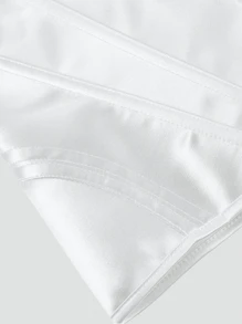 Top corset alargado de vientre de puro blanco, elegante y sencillo, adecuado para bailes, festivales de música y uso diario