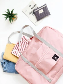 1 Set Of 7 Travel Organizers + 1 Foldable Organizer Bag, Collapsible Clothes Sorting Bag, Underwear & Socks Organizer, Large Capacity Suitcase/Maternity Bag, Portable Packing Cubes, Waterproof Hanging Organizer Bag, Suitable For Summer Travel, Vacation, Long-Term Travel/Short Business Trip, Home Organization/Seasonal Storage, Dorm/Outdoor Camping