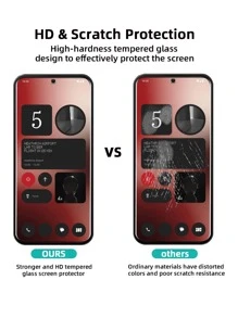 4pcs Tempered Glass Screen Protector, For Xperia, For Pixel, For Nothing Phone, High Definition Display, Anti-Shatter, Anti-Fingerprint, Smooth, Easy Installation