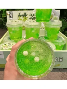 Nuevo balde grande de slime de alta calidad y transparencia, balde de slime jumbo desmontable y no pegajoso, slime decorativo - Multicolor - Ver 3