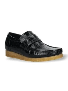 WallabeeLoafer Black Croc - Black Croc - View 2