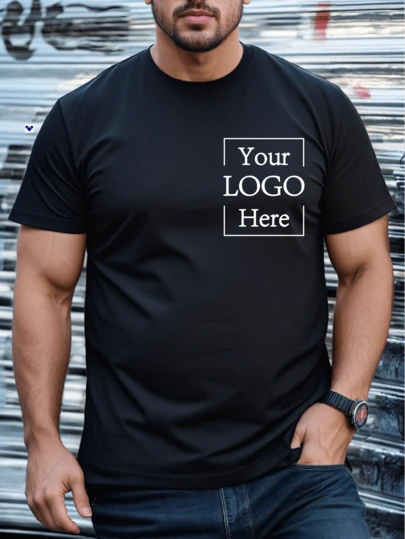 Camiseta personalizada de talla grande para hombres, diseño/logotipo personalizado, ropa de talla grande para hombre, camiseta suelta de talla grande para el verano, sube fotos de amigos/selfies/familia/logotipos/mascotas, personalizado para cumpleaños/Día del Padre/San Valentín, uniformes de equipo o ropa de exterior, camiseta de cuello redondo gráfica personalizada de talla grande de manga corta y corte suelto para hombres, regalo de vacaciones, regalo de cumpleaños, camiseta de talla grande para hombres, personalización de gráficos en camisetas, camisetas de talla grande de verano para hombres