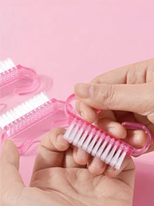 10pcs Nail Cleaning Brush Nail Brush For Cleaning Fingernails - Pink - View 4