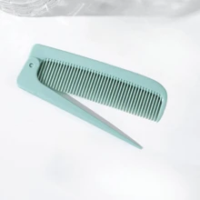 1 pezzo Pettine pieghevole portatile, Pettine pieghevole con punta, Spazzola massaggiante per il cuoio capelluto portatile e resistente con cuscinetto ad aria, Accessorio per lo styling dei capelli, Prodotto e accessorio per capelli, Adatto per salone di bellezza, necessità di bellezza e di viaggio