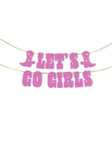 Bachelor Party Cowboy Banner Disco Themed Bachelor Letter Pull Flag Rave Party Banner