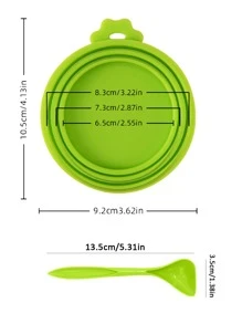 Wysokiej jakości silikonowa pokrywka na puszkę na karmę dla zwierząt, dostępna w wielu kolorach, przeznaczona specjalnie dla kotów i psów, hermetyczna pokrywka utrzymująca świeżość karmy, wielokolorowa łyżka do wyjmowania mięsa, szczelne zamknięcie utrzymujące świeżość, wielokrotnego użytku i łatwe do czyszczenia, pozwól swojemu pupilowi cieszyć się świeżą karmą.