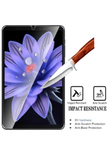 2pcs Tempered Glass Screen Protector, Compatible With Samsung/IPad// Tablet, Tempered Glass Protection, Ultra Smooth, Scratch & Shatter Resistant, Fingerprint & Water Proof, Compatible With Phone Case Screen Protection Essentials, Applicable To Daily Shield, Office, Home Pad Screen Protector Pad Accessories Shockproof Anti-Fall Anti-Fall Scratch Resistant Anti-Fingerprint Full Cover - White - View 8