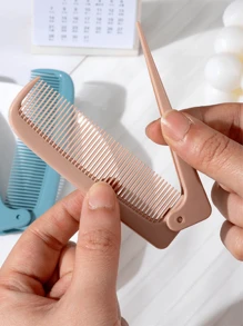 1 pezzo Pettine pieghevole portatile, Pettine pieghevole con punta, Spazzola massaggiante per il cuoio capelluto portatile e resistente con cuscinetto ad aria, Accessorio per lo styling dei capelli, Prodotto e accessorio per capelli, Adatto per salone di bellezza, necessità di bellezza e di viaggio