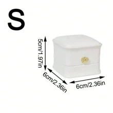 1pc Luxury Crown Jewelry Box, Necklace Bracelet Ring Box, Velvet Jewelry Display Box, Suitable For Wedding, Daily Use, Birthday, Mother's Day Gifts For Women Storage Organizer Travel Essentials Back To School