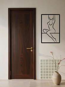 1PC Living Room Wall Art ,Abstract Female Outline Iron Wall Hanging Black
