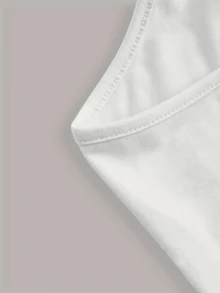 Kit 3 Cropped Tank Top Light Straps Thin Elegant Sensual Casual Cute Cotton Cropped Tank Top Street Daily - 白色,酒紅色和灰色 - 查看 6