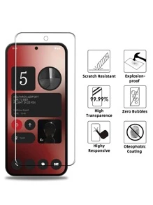4pcs Tempered Glass Screen Protector, For Xperia, For Pixel, For Nothing Phone, High Definition Display, Anti-Shatter, Anti-Fingerprint, Smooth, Easy Installation